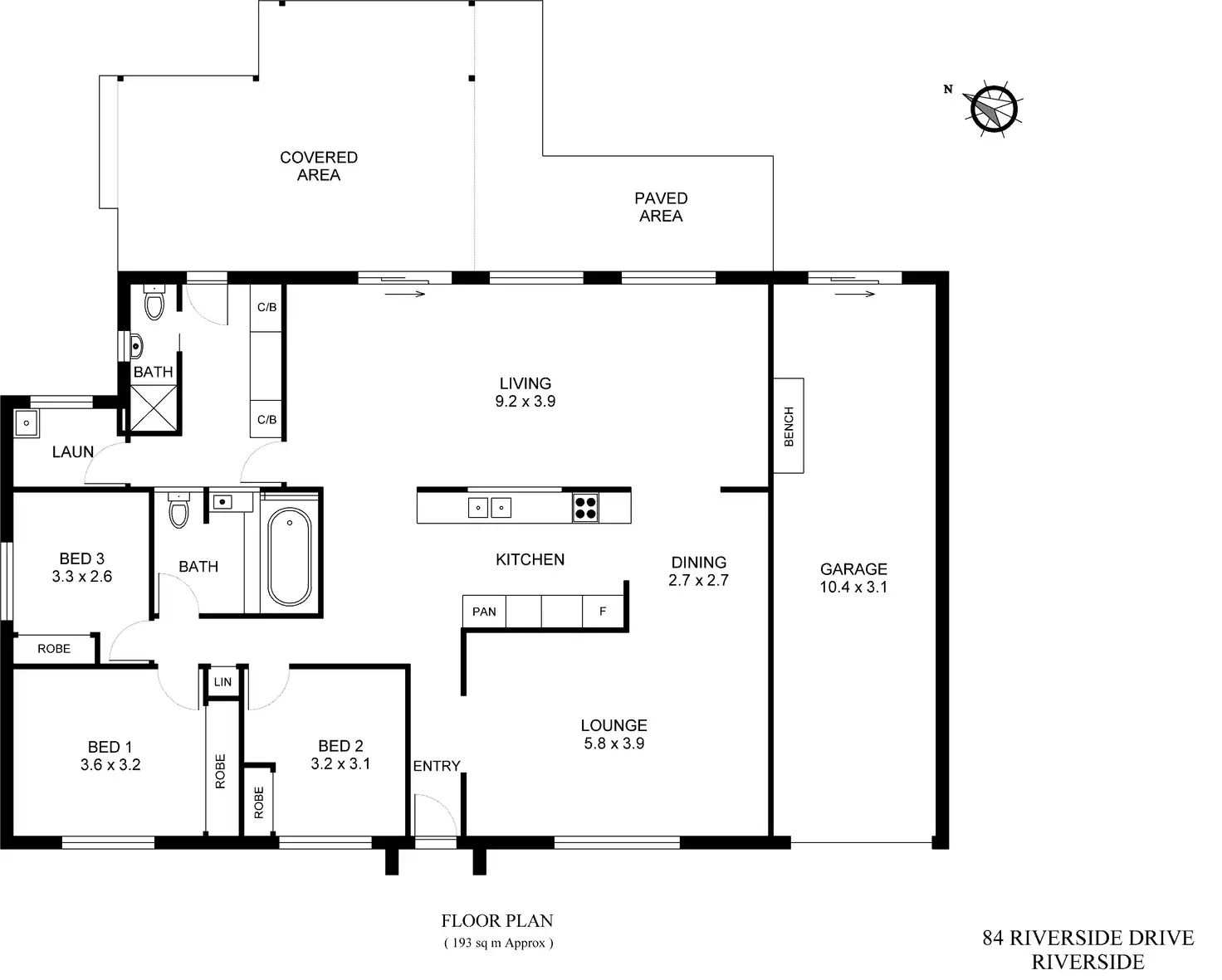 Floorplan of Homely house listing, 84 Riverside Drive, Port Macquarie NSW 2444