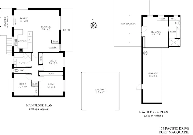 Floorplan of Homely house listing, 174 Pacific Drive, Port Macquarie NSW 2444