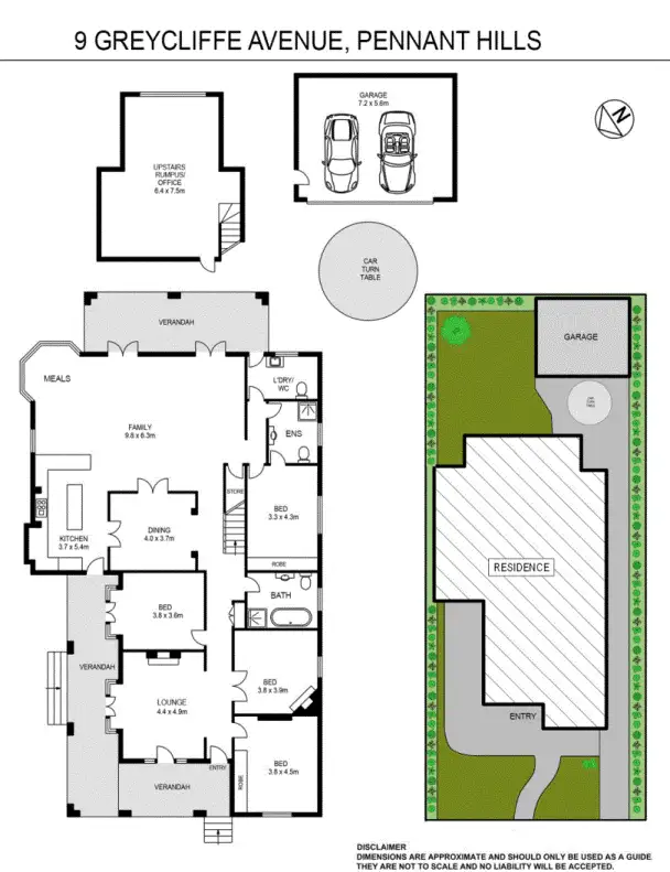 Floorplan of Homely house listing, 9 Greycliffe Avenue, Pennant Hills NSW 2120