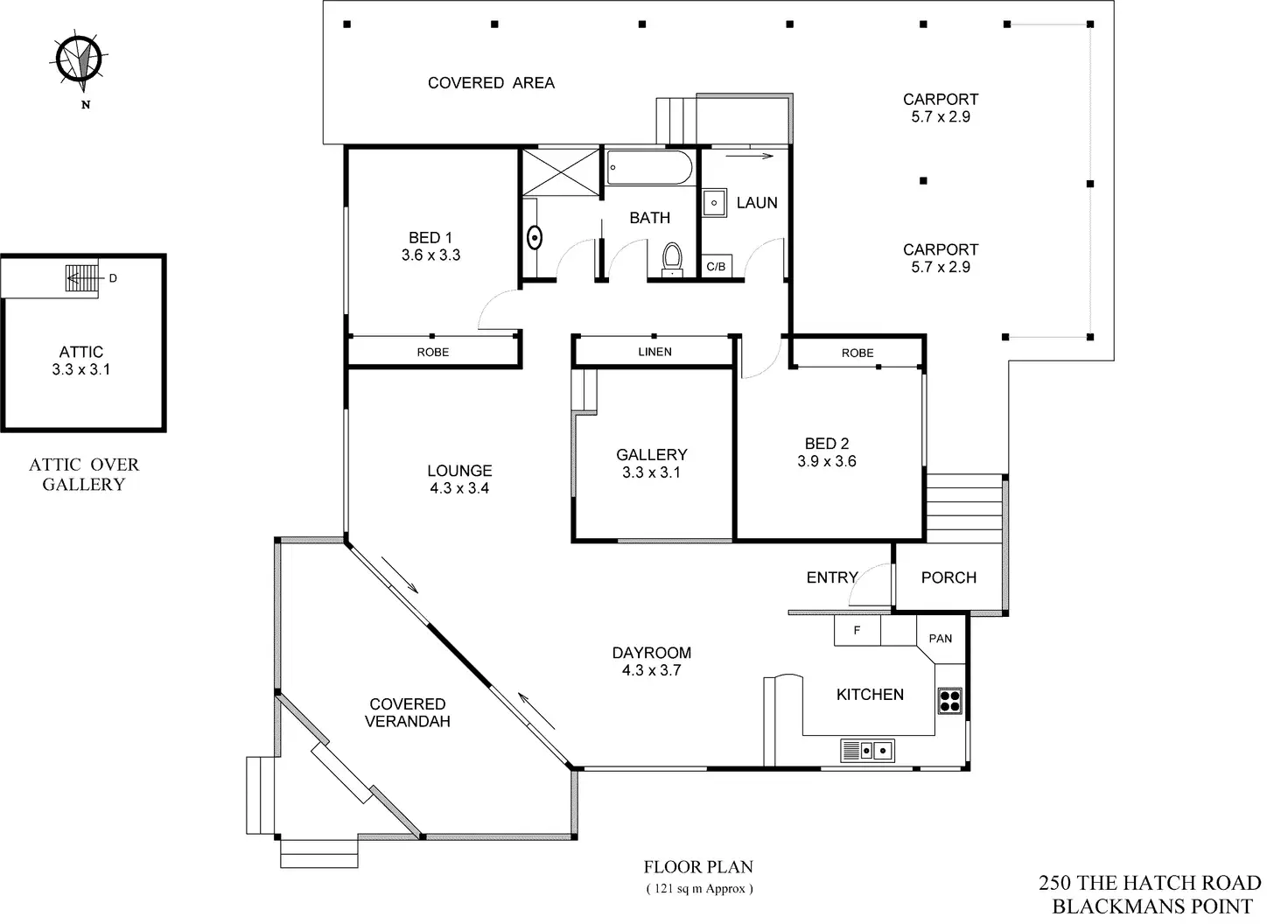 Floorplan of Homely house listing, 250 The Hatch Road, Port Macquarie NSW 2444