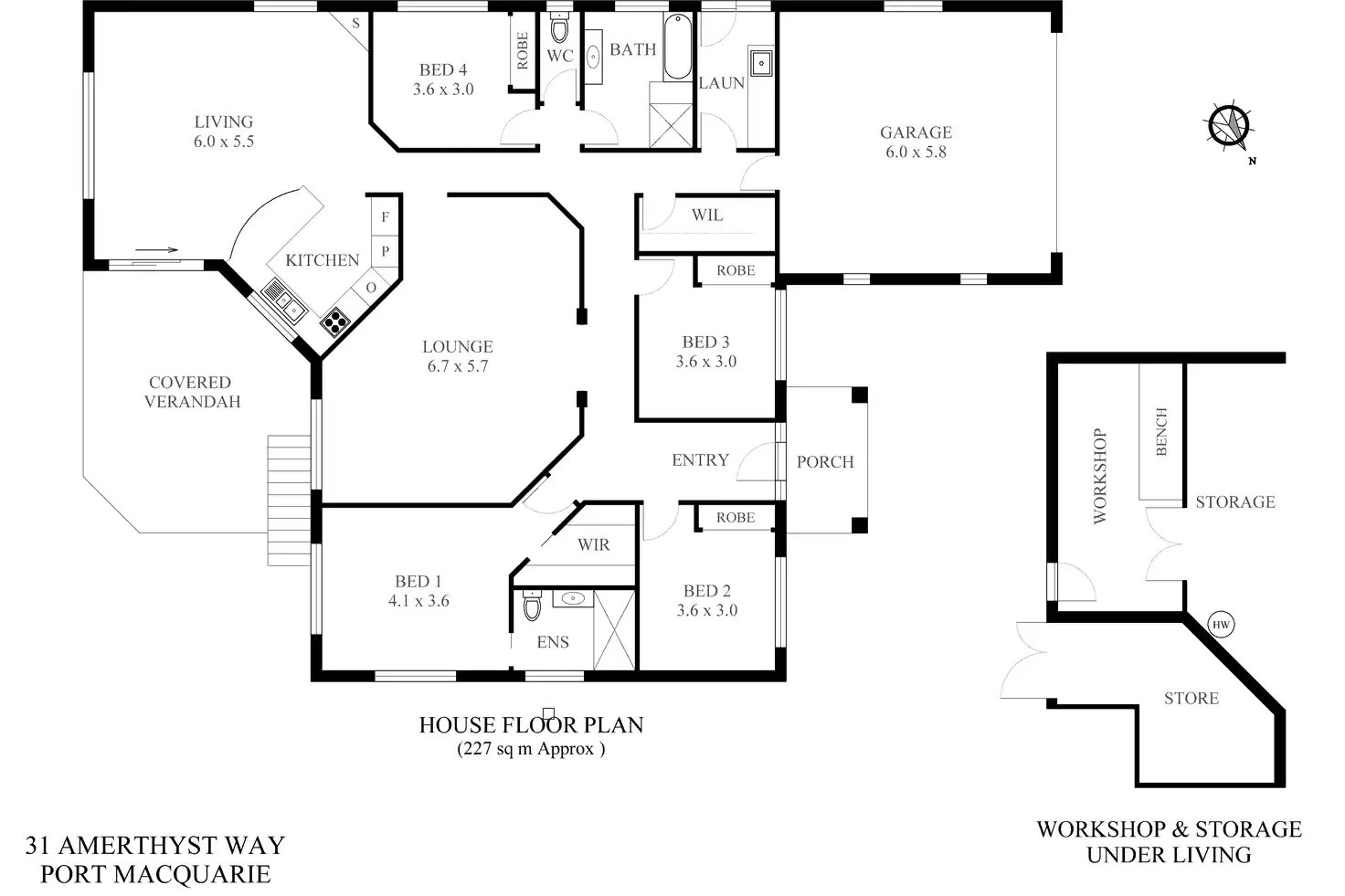 Floorplan of Homely house listing, 31 Amethyst Way, Port Macquarie NSW 2444