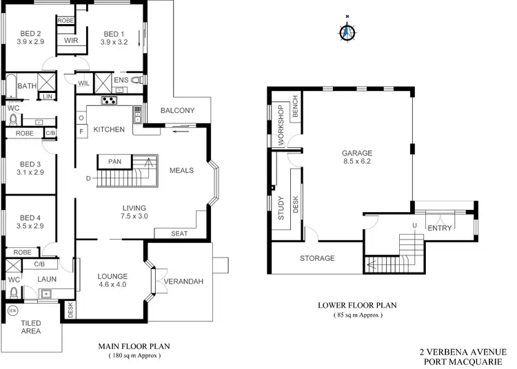 Floorplan of Homely house listing, 2 Verbena Avenue, Port Macquarie NSW 2444