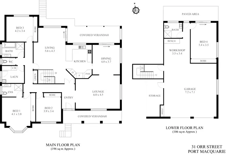 Floorplan of Homely house listing, 31 Orr Street, Port Macquarie NSW 2444