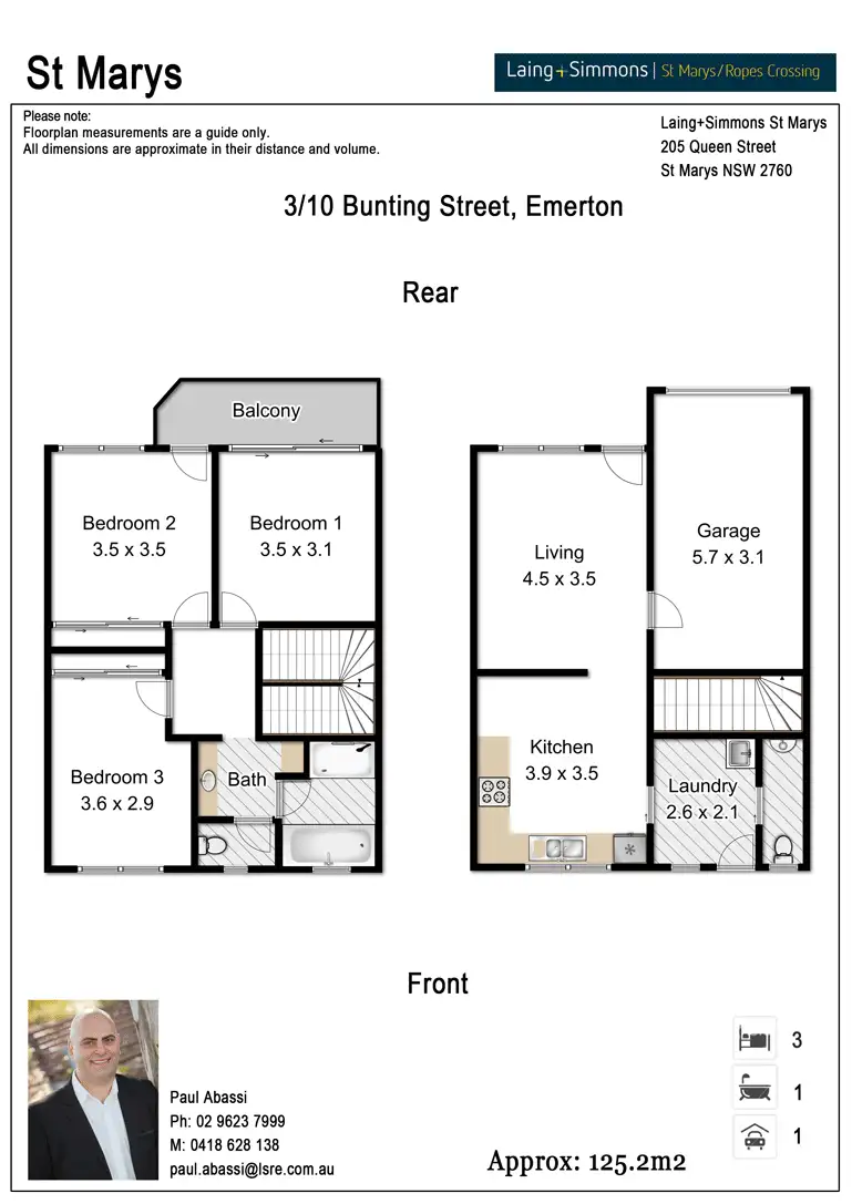 Floorplan of Homely house listing, 3/10 Bunting Street, Emerton NSW 2770
