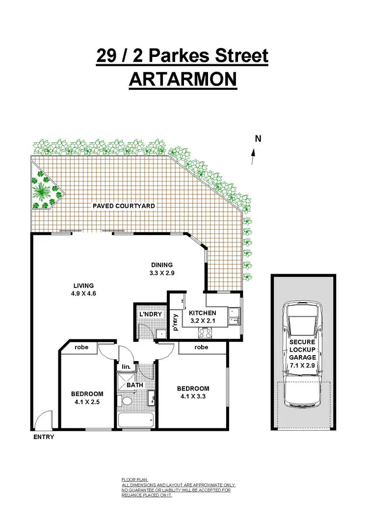 Floorplan of Homely unit listing, 29/2 Parkes Road, Artarmon NSW 2064