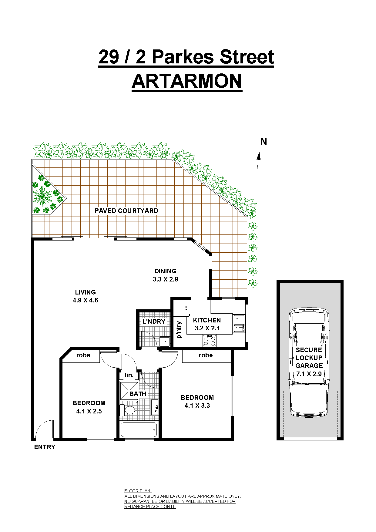 Floorplan of Homely unit listing, 29/2 Parkes Road, Artarmon NSW 2064