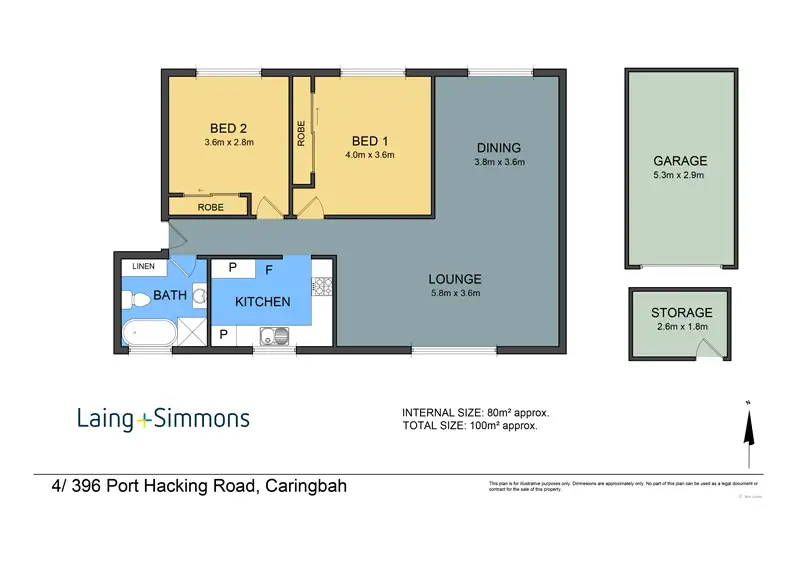 Floorplan of Homely apartment listing, 4/396 Port Hacking Road, Caringbah NSW 2229