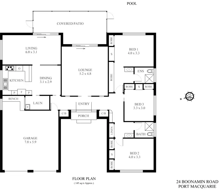Floorplan of Homely house listing, 24 Boonamin Road, Port Macquarie NSW 2444