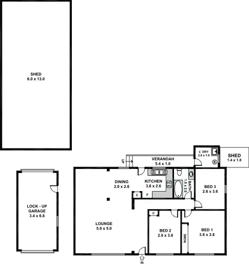 Floorplan of Homely house listing, 3 Nadia Place, Guildford NSW 2161