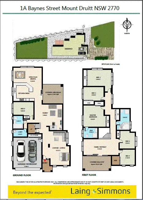 Floorplan of Homely house listing, 1a Baynes Street, Mount Druitt NSW 2770