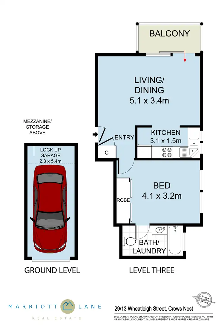 Floorplan of Homely unit listing, 29/13 Wheatleigh Street, Crows Nest NSW 2065