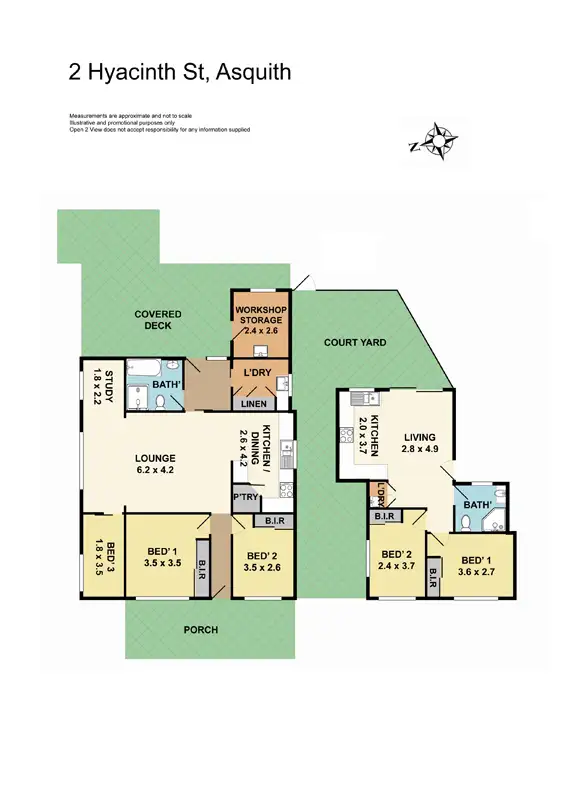 Floorplan of Homely house listing, 2 Hyacinth Street, Asquith NSW 2077