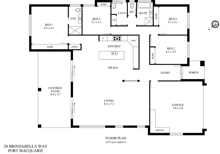 Floorplan of Homely house listing, 28 Brindabella Way, Port Macquarie NSW 2444