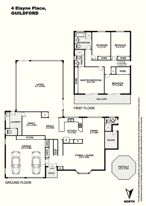 Floorplan of Homely house listing, 4 Elayne Place, Guildford NSW 2161