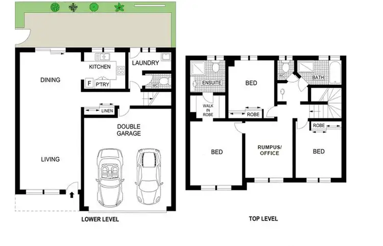 Floorplan of Homely townhouse listing, 4/53 Erin Street, Queanbeyan NSW 2620