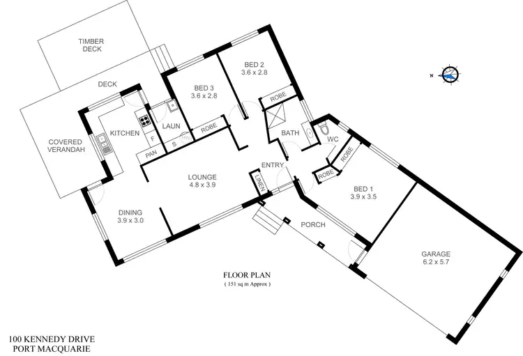 Floorplan of Homely house listing, 100 Kennedy Drive, Port Macquarie NSW 2444
