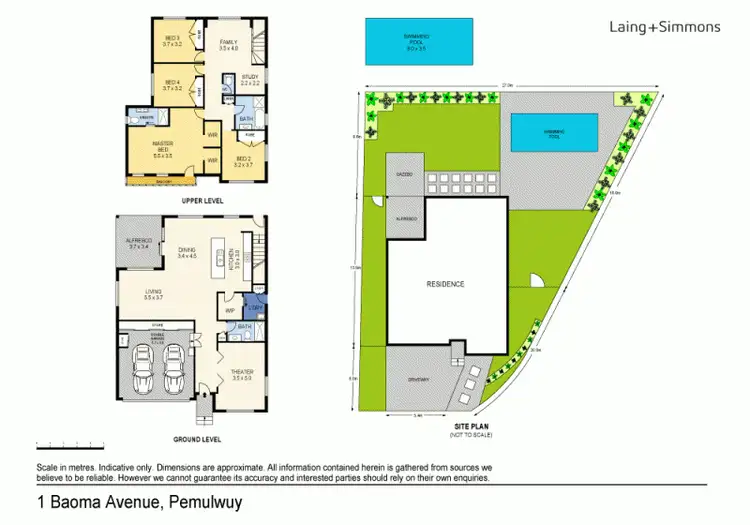 Floorplan of Homely house listing, 1 Baoma Avenue, Pemulwuy NSW 2145