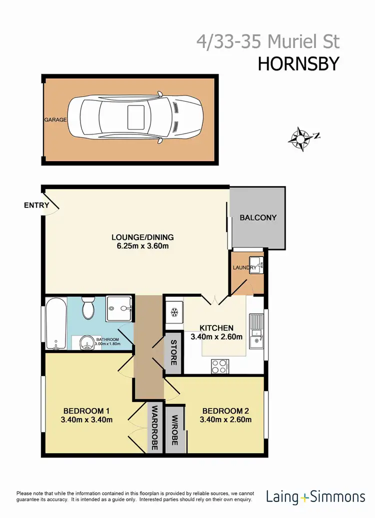 Floorplan of Homely unit listing, 4/33-35 Muriel Street, Hornsby NSW 2077