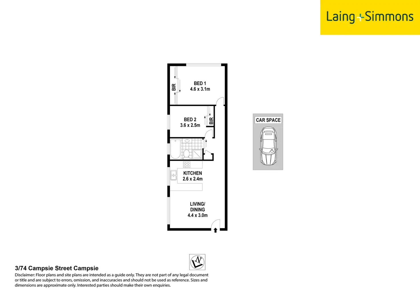 Floorplan of Homely unit listing, 74 Campsie St, Campsie NSW 2194