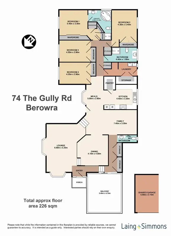 Floorplan of Homely house listing, 74 The Gully Road, Berowra NSW 2081