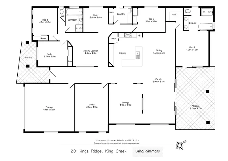 Floorplan of Homely house listing, 20 Kings Ridge, King Creek NSW 2446