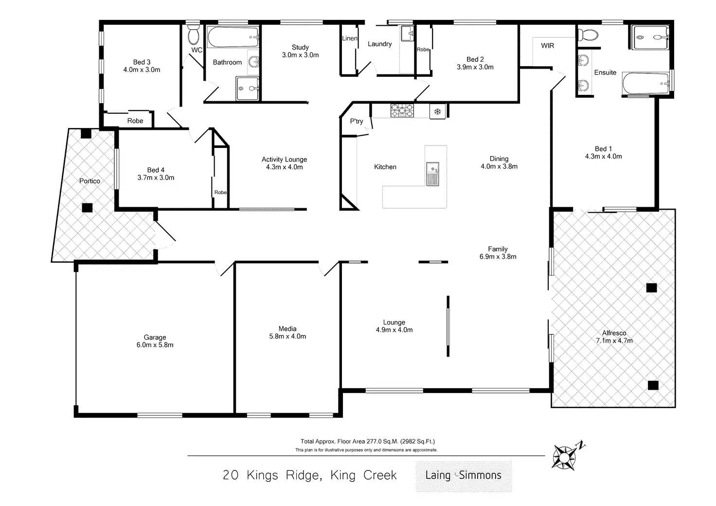 Floorplan of Homely house listing, 20 Kings Ridge, King Creek NSW 2446