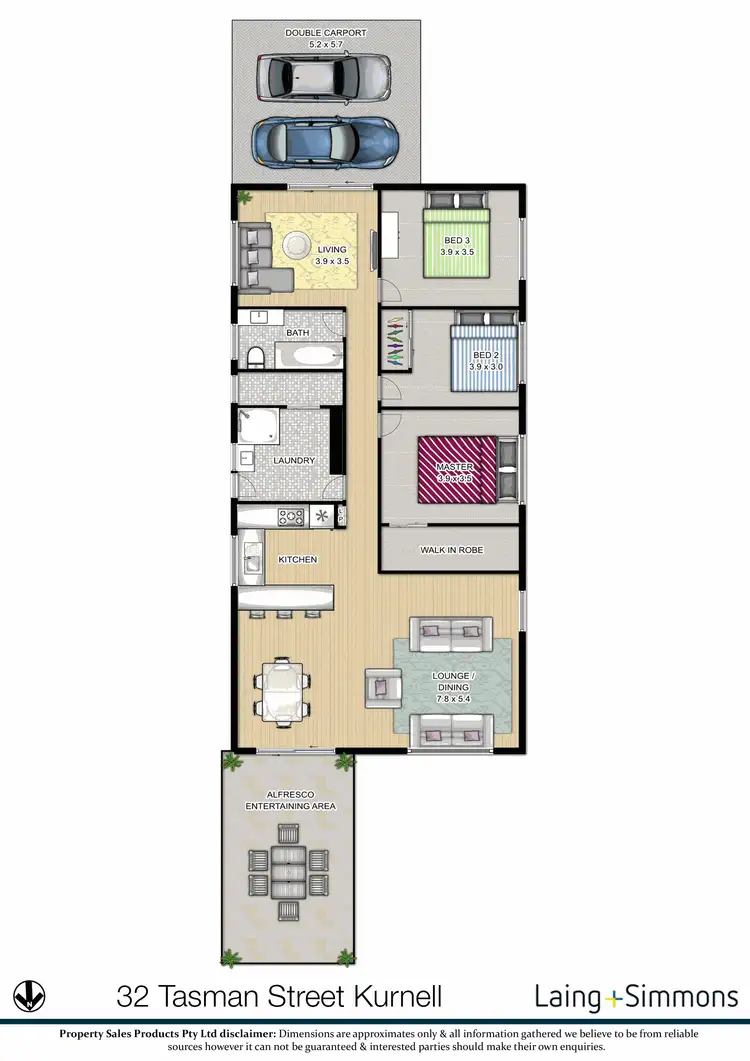 Floorplan of Homely house listing, 32 Tasman Street, Kurnell NSW 2231
