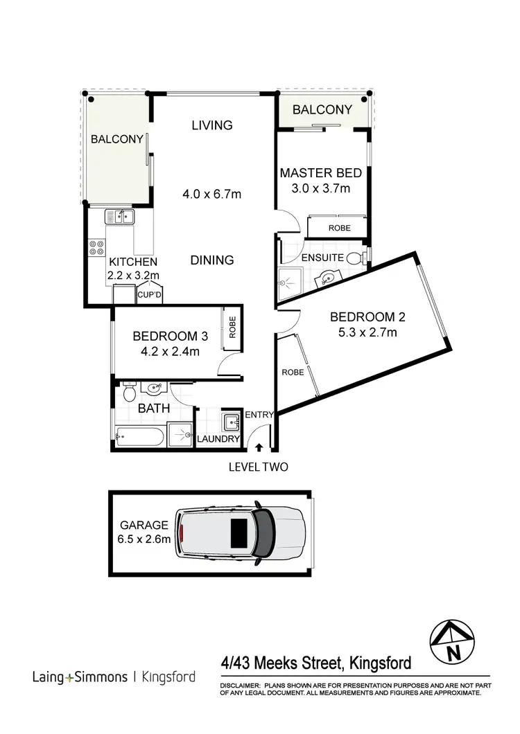 Floorplan of Homely unit listing, 4/43-45 Meeks Street, Kingsford NSW 2032