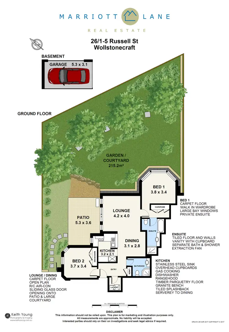 Floorplan of Homely unit listing, 26/1-5 Russell Street, Wollstonecraft NSW 2065