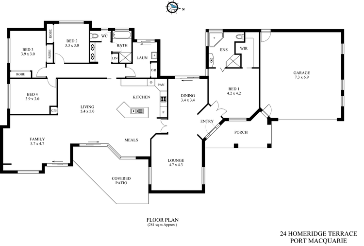 Floorplan of Homely house listing, 24 Home Ridge Terrace, Port Macquarie NSW 2444