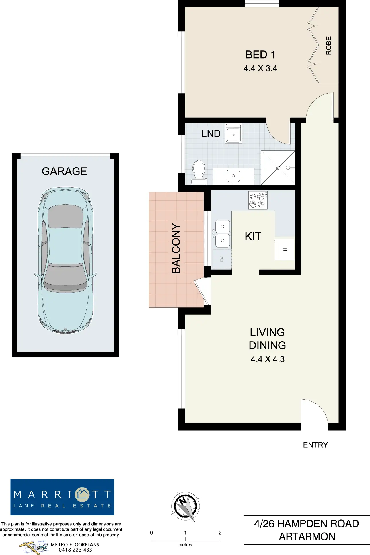Floorplan of Homely unit listing, 4/26 Hampden Road, Artarmon NSW 2064