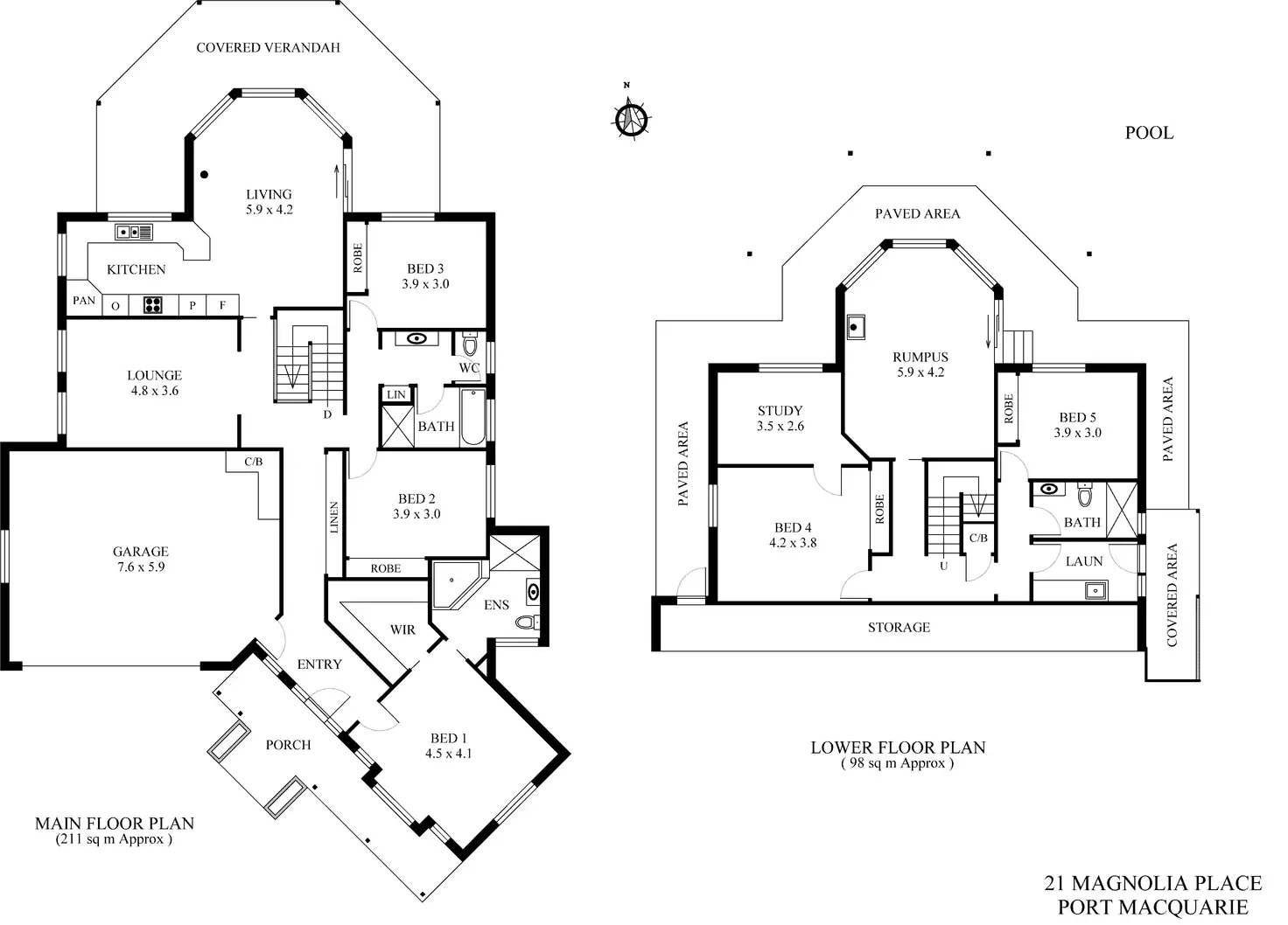 Floorplan of Homely house listing, 21 Magnolia Place, Port Macquarie NSW 2444