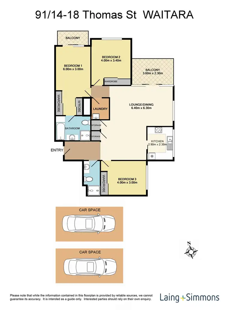 Floorplan of Homely unit listing, 91/14-18 Thomas Street, Waitara NSW 2077