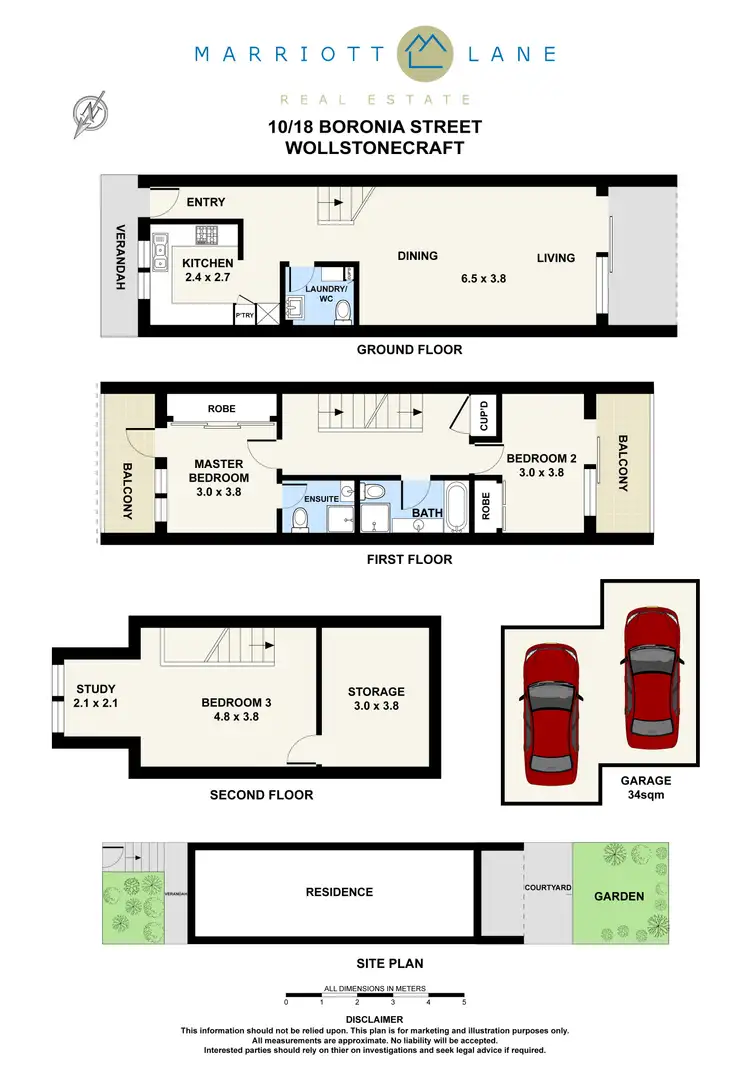 Floorplan of Homely townhouse listing, 10/18 Boronia Street, Wollstonecraft NSW 2065