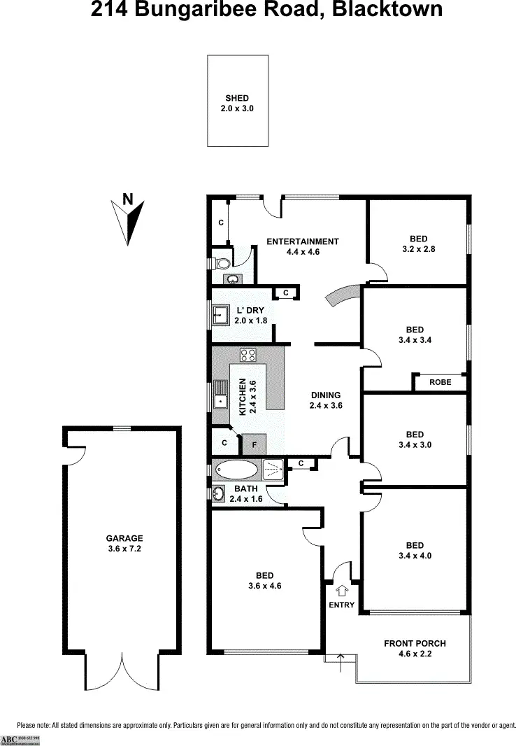 Floorplan of Homely house listing, 214 Bungarribee Road, Blacktown NSW 2148