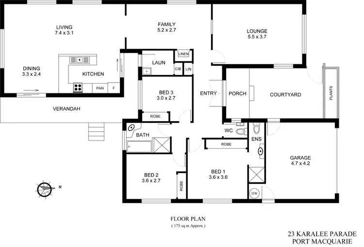 Floorplan of Homely house listing, 23 Karalee Parade, Port Macquarie NSW 2444