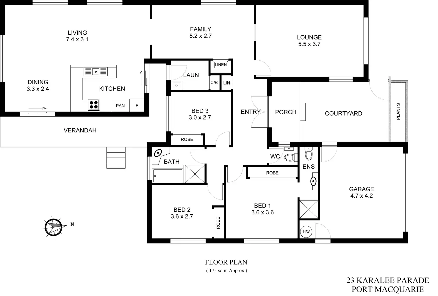 Floorplan of Homely house listing, 23 Karalee Parade, Port Macquarie NSW 2444