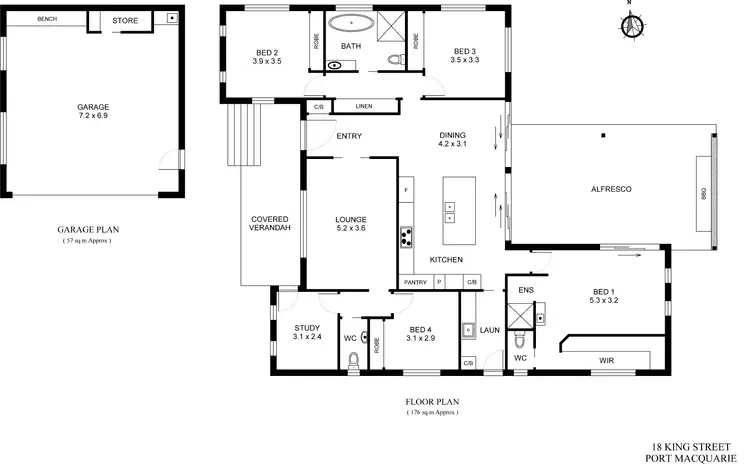 Floorplan of Homely house listing, 18 King Street, Port Macquarie NSW 2444