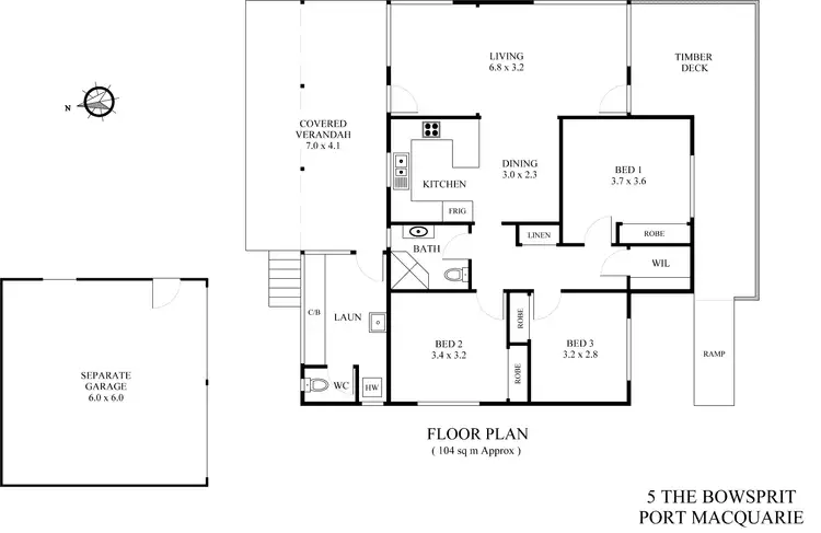 Floorplan of Homely house listing, 5 The Bowsprit, Port Macquarie NSW 2444