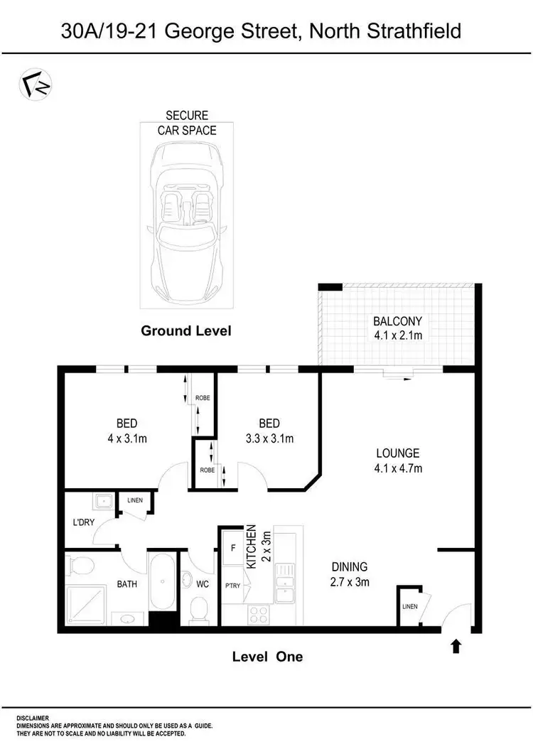 Floorplan of Homely unit listing, 30A/19-21 George Street, North Strathfield NSW 2137