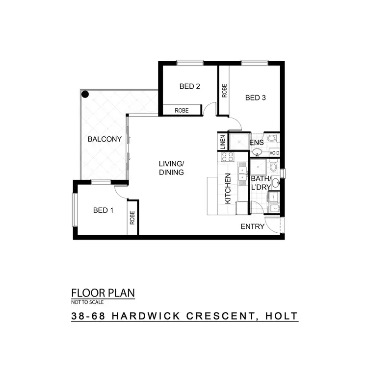 Floorplan of Homely unit listing, 38/68 Hardwick Crescent, Holt ACT 2615