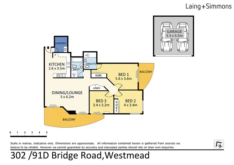 Floorplan of Homely unit listing, 302/91D Bridge Rd, Westmead NSW 2145