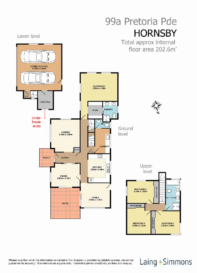 Floorplan of Homely house listing, 99A Pretoria Parade, Hornsby NSW 2077