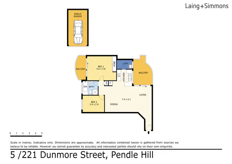 Floorplan of Homely unit listing, 5/221-223 Dunmore Street, Pendle Hill NSW 2145