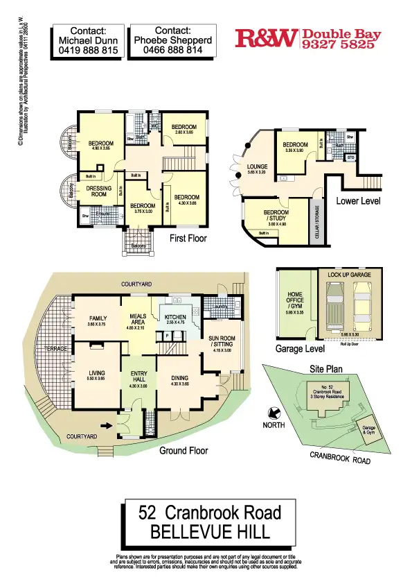 Floorplan of Homely house listing, 52 Cranbrook Road, Bellevue Hill NSW 2023