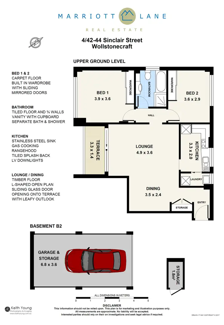 Floorplan of Homely unit listing, 4/42-44 Sinclair Street, Wollstonecraft NSW 2065