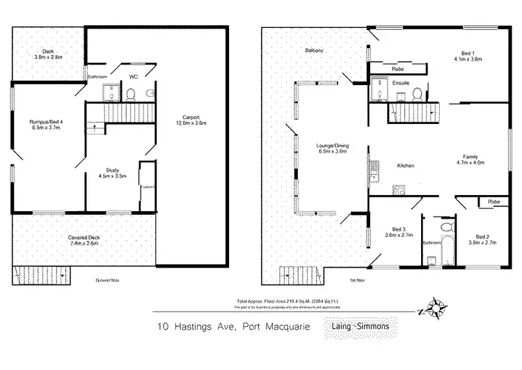 Floorplan of Homely house listing, 10 Hastings Avenue, Port Macquarie NSW 2444