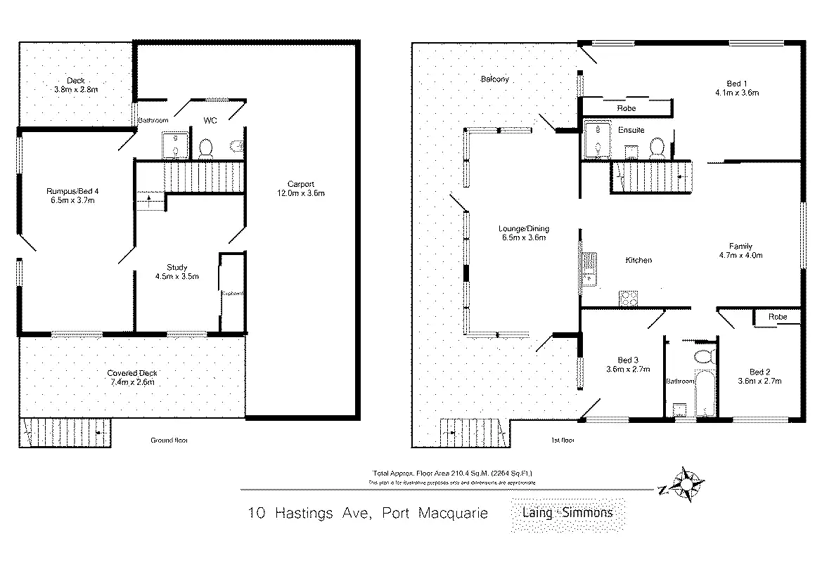 Floorplan of Homely house listing, 10 Hastings Avenue, Port Macquarie NSW 2444