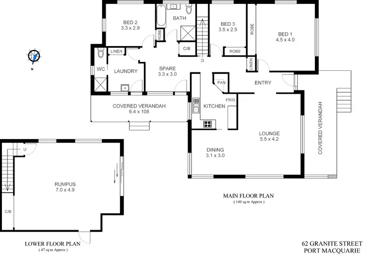 Floorplan of Homely house listing, 62 Granite Street, Port Macquarie NSW 2444
