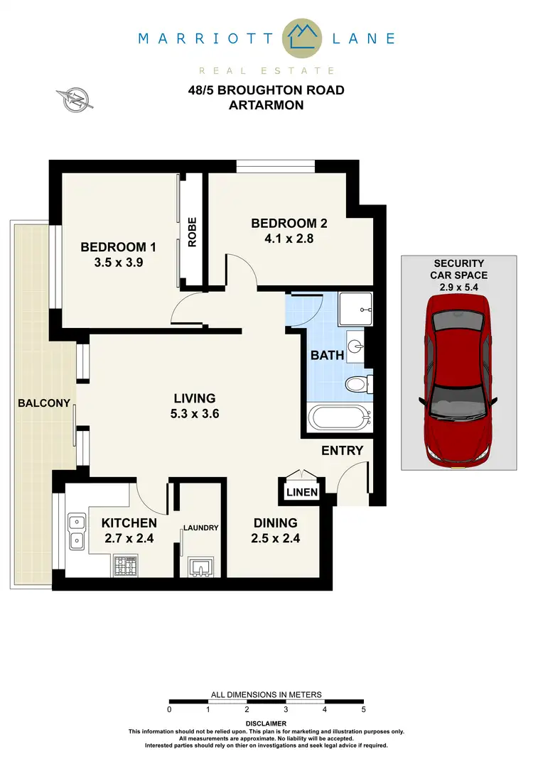 Floorplan of Homely apartment listing, 48/5 Broughton Road, Artarmon NSW 2064